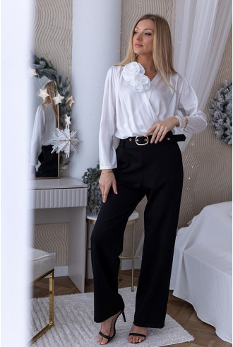 Bluzka Rose Satin Biała 2