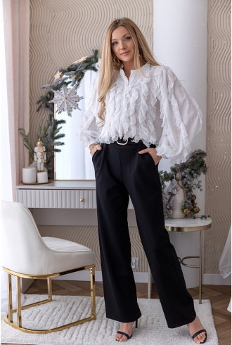 Spodnie Flow Czarne 2