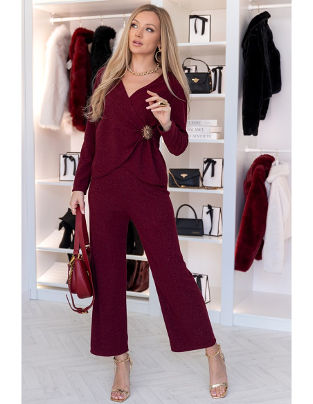 Komplet Polla Bordowy