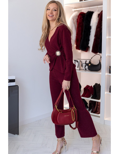 Komplet Polla Bordowy