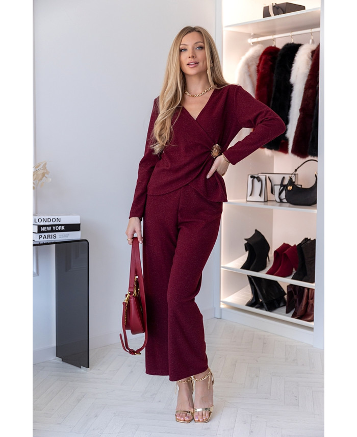 Komplet Polla Bordowy