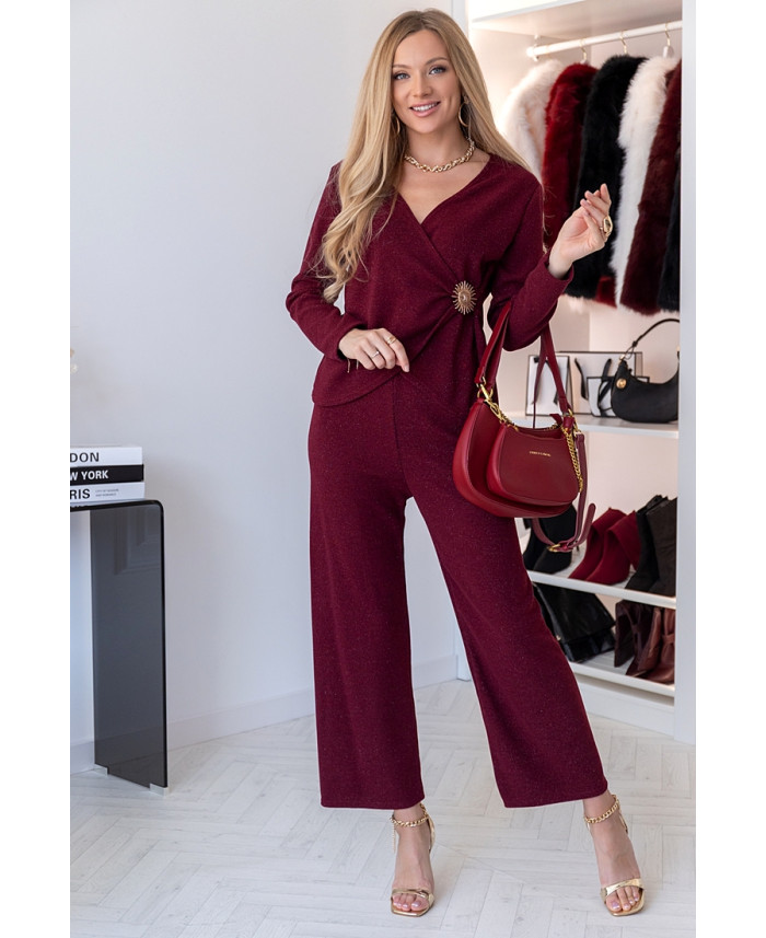 Komplet Polla Bordowy