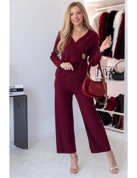 Komplet Polla Bordowy