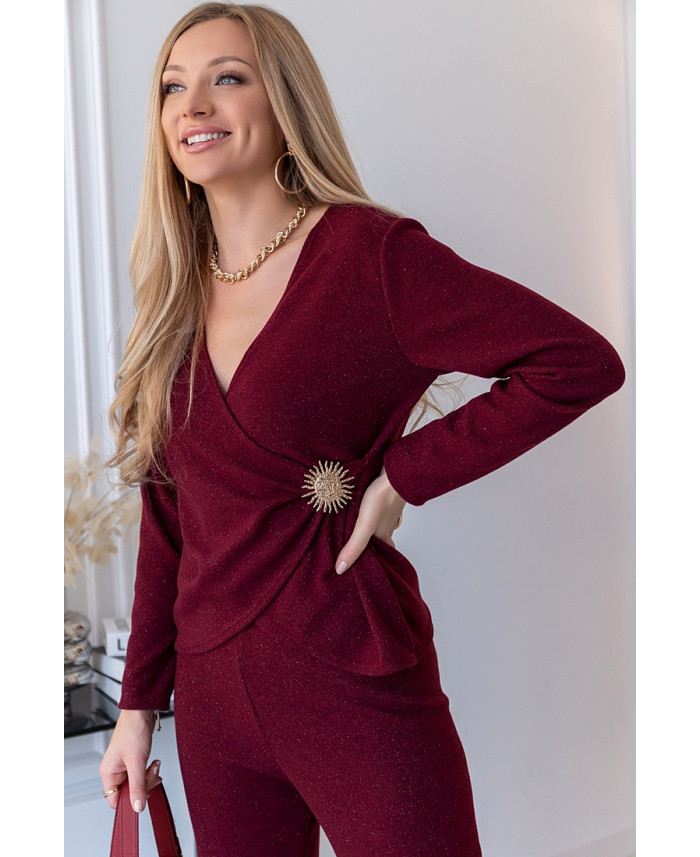 Komplet Polla Bordowy