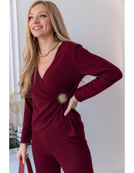 Komplet Polla Bordowy