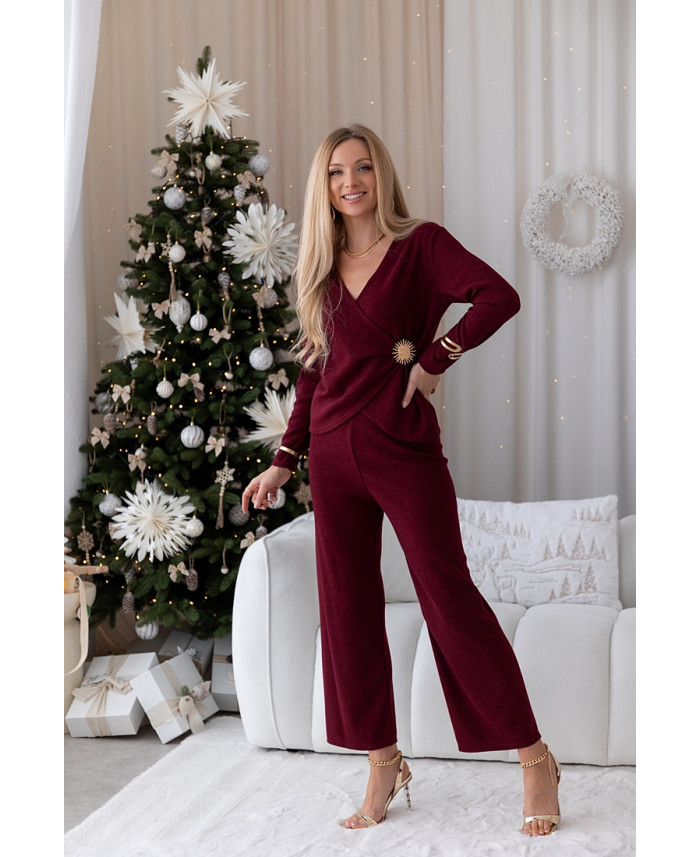 Komplet Polla Bordowy