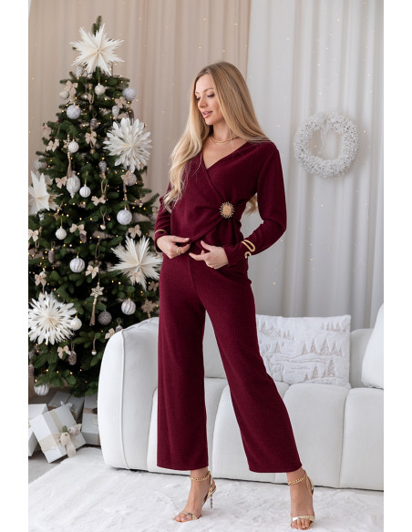 Komplet Polla Bordowy