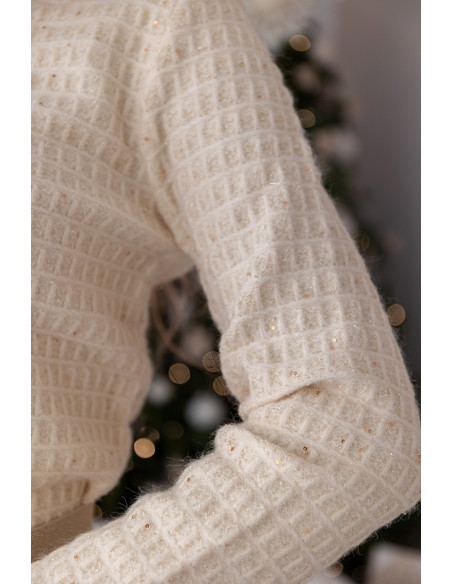 Sukienka Swetrowa Vallery Beżowa