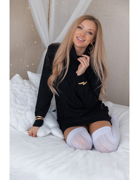 Sukienka Swetrowa Mobi Czarna