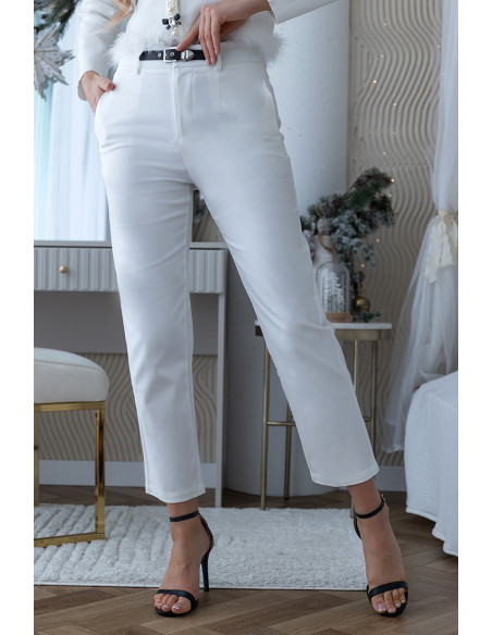 Spodnie Dino Białe
