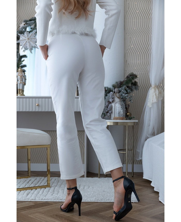 Spodnie Dino Białe