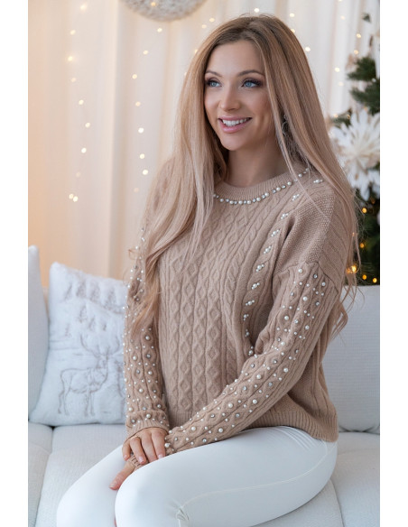 Sweter Simple Beżowy