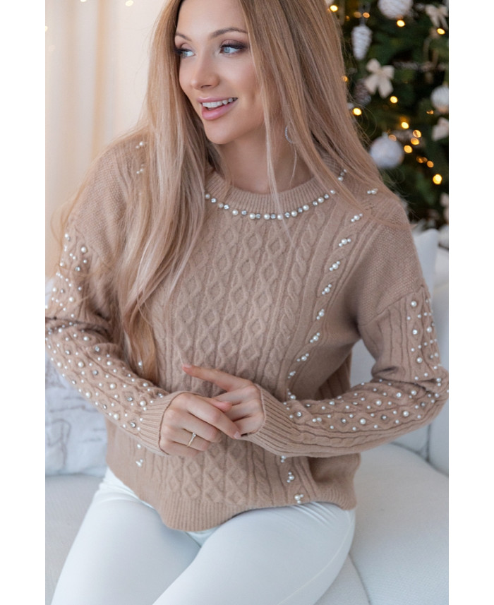 Sweter Simple Beżowy