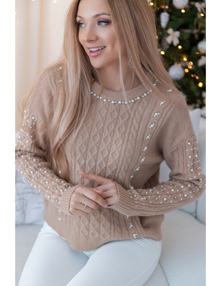 Sweter Simple Beżowy