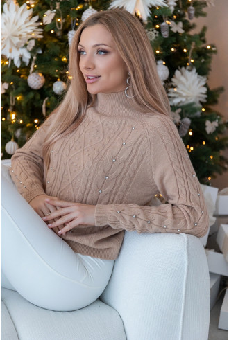 Sweter Cozzy Beżowy 2