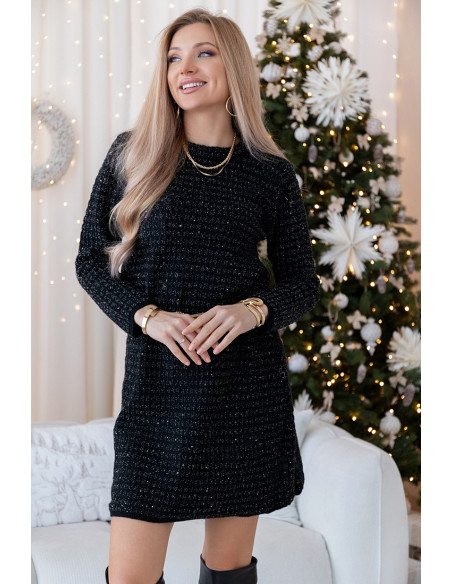 Sukienka Swetrowa Vallery Czarna