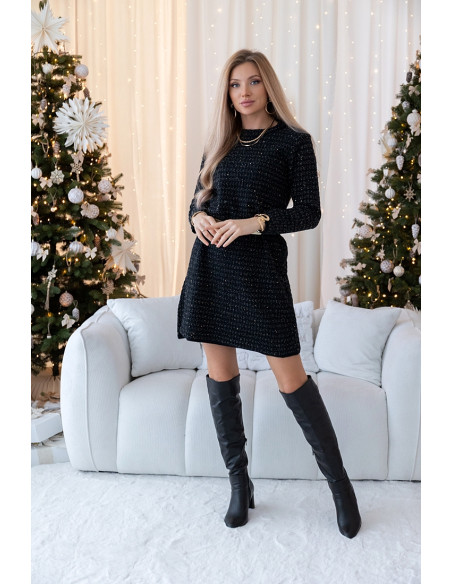 Sukienka Swetrowa Vallery Czarna