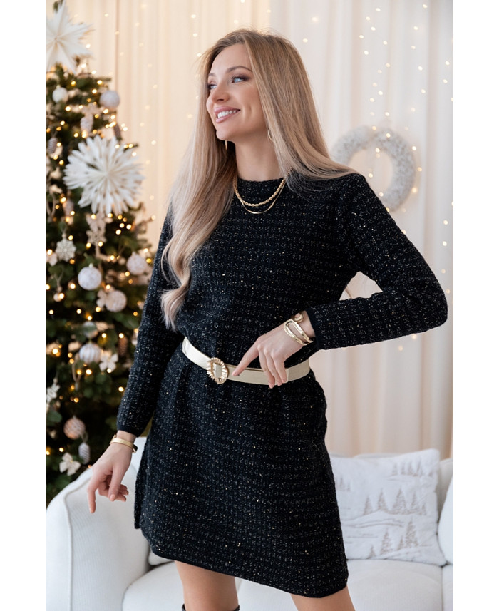 Sukienka Swetrowa Vallery Czarna