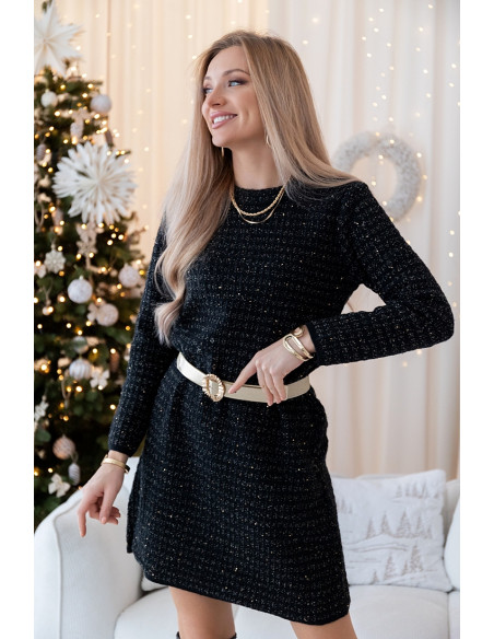 Sukienka Swetrowa Vallery Czarna