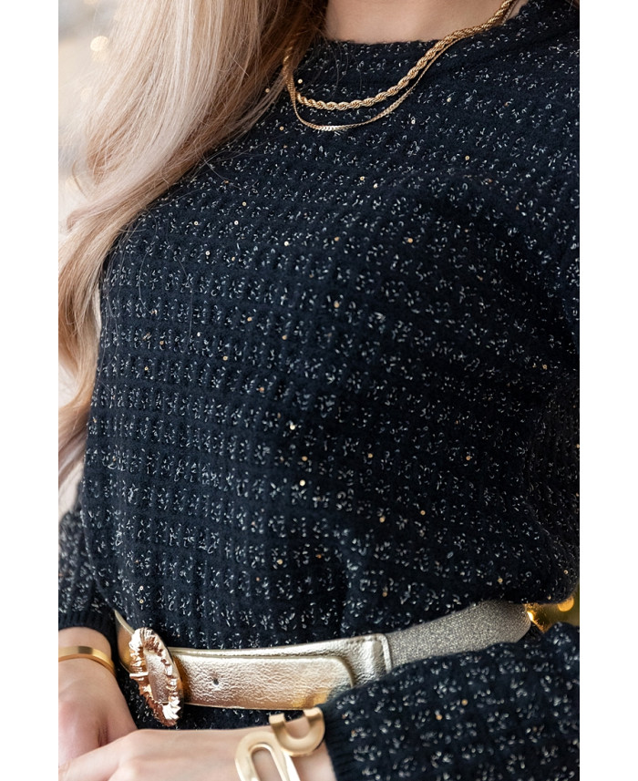 Sukienka Swetrowa Vallery Czarna