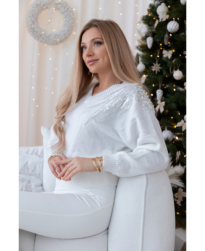 Sweter Wing Biały