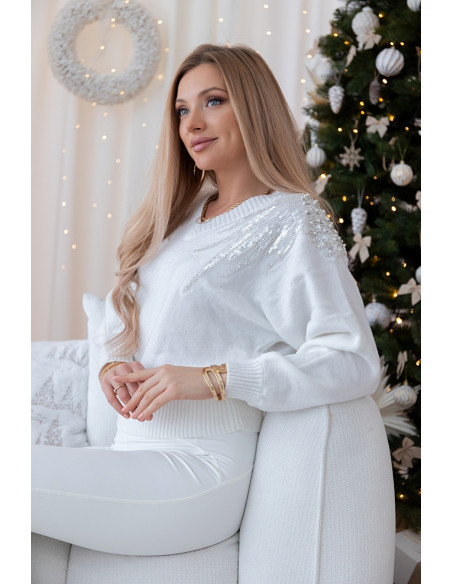 Sweter Wing Biały