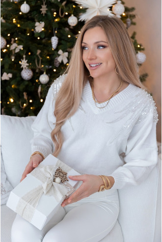 Sweter Wing Biały 2