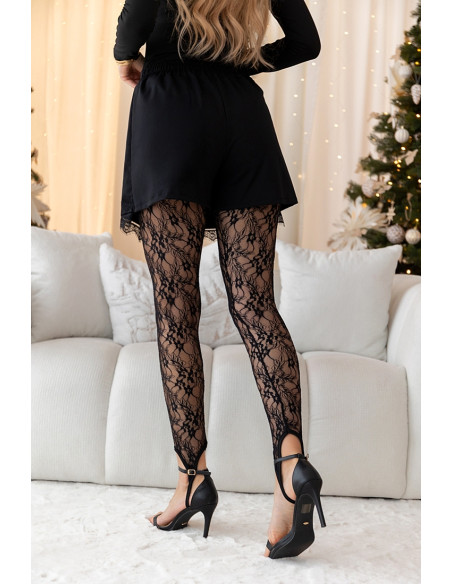 Rajstopy Koronkowe Czarne
