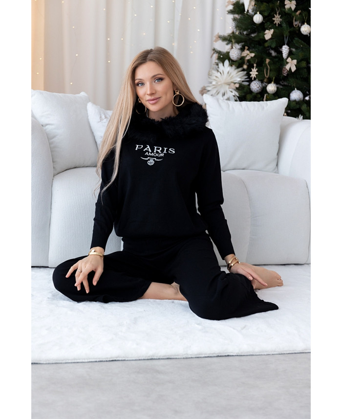 Komplet Dresowy Paris Czarny