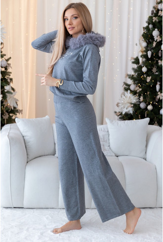 Komplet Dresowy Paris Szary 2