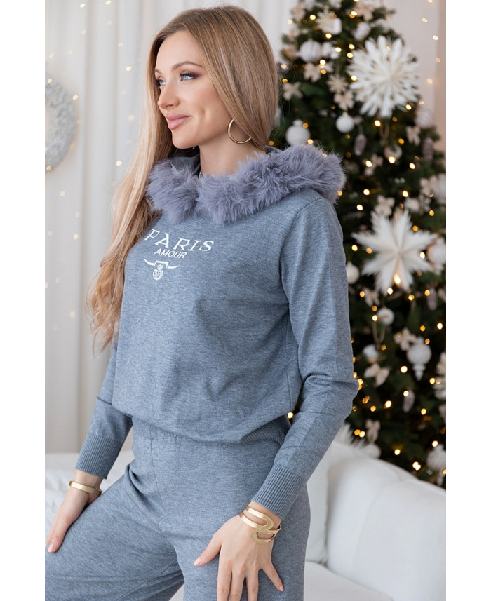 Komplet Dresowy Paris Szary