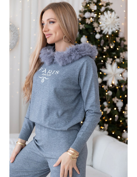 Komplet Dresowy Paris Szary