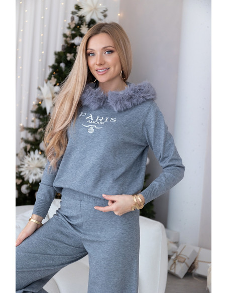 Komplet Dresowy Paris Szary