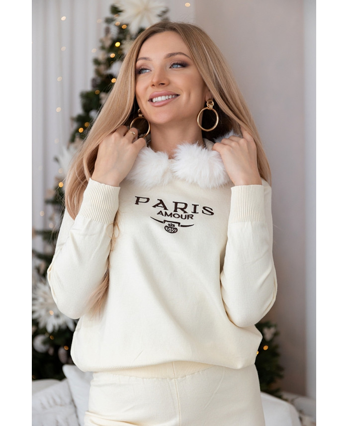 Komplet Dresowy Paris Ekri