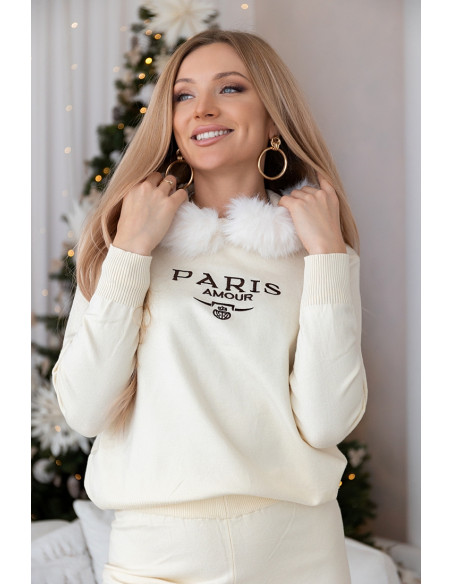 Komplet Dresowy Paris Ekri