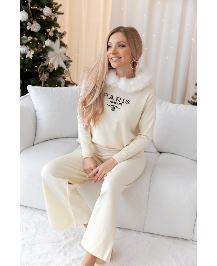 Komplet Dresowy Paris Ekri