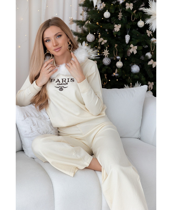 Komplet Dresowy Paris Ekri