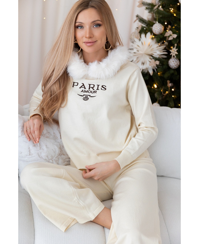 Komplet Dresowy Paris Ekri