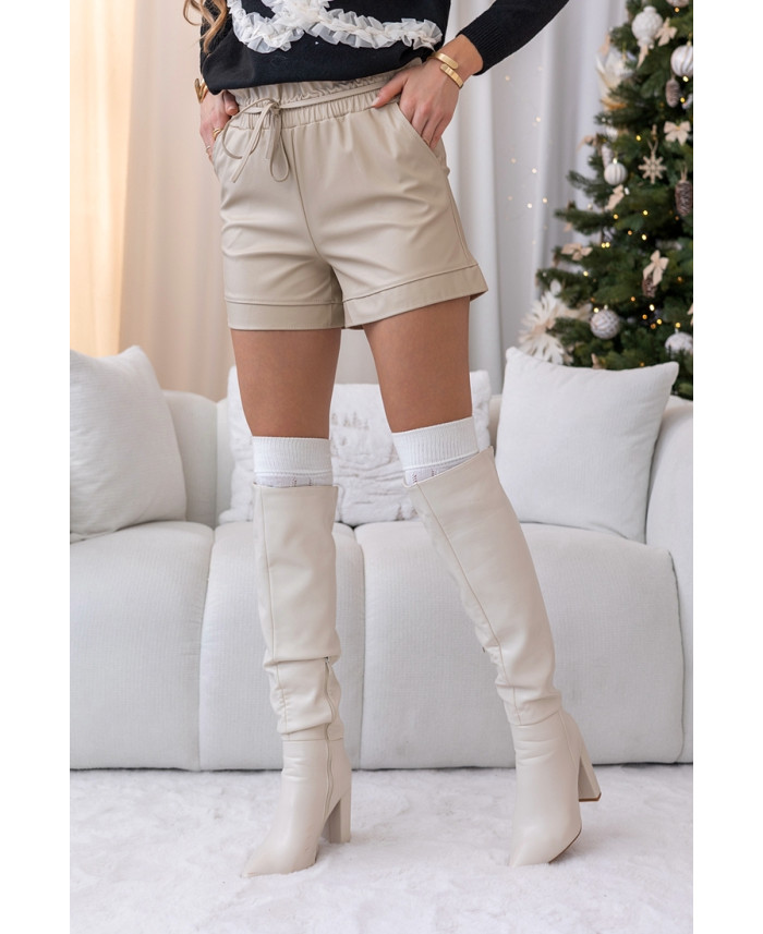 Krótkie Spodenki Saloma Beżowe