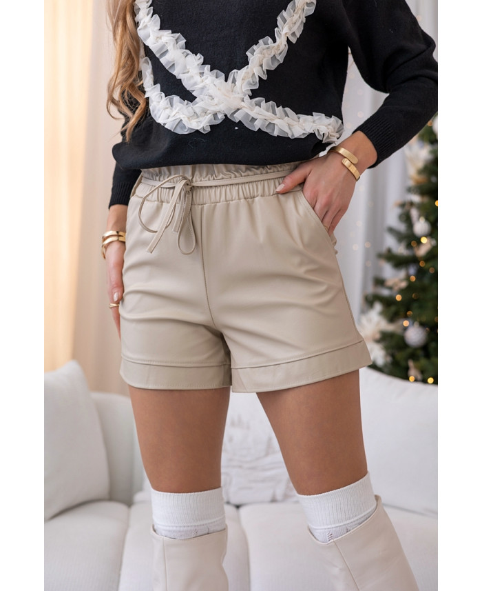 Krótkie Spodenki Saloma Beżowe