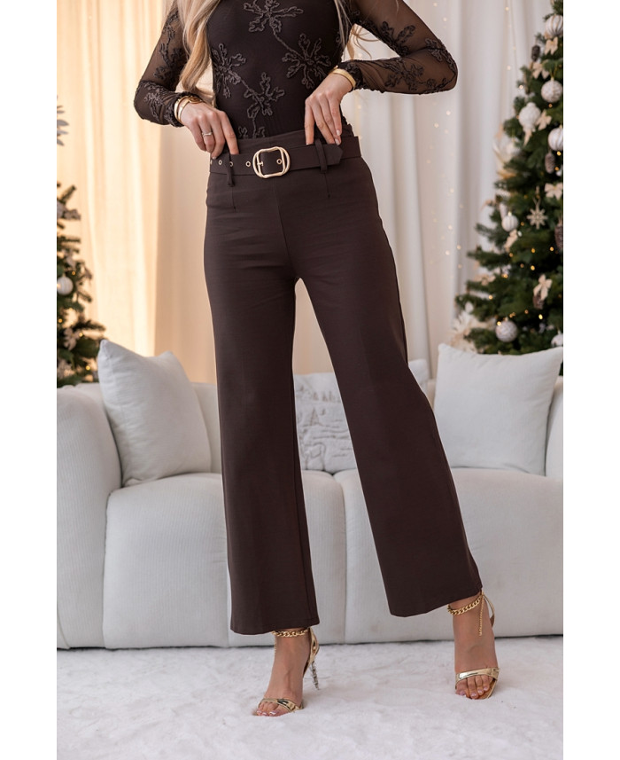 Spodnie Flow Brązowe