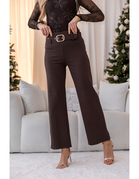 Spodnie Flow Brązowe