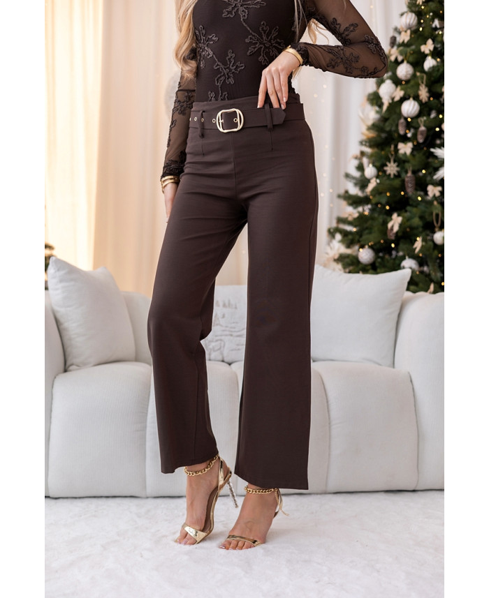 Spodnie Flow Brązowe