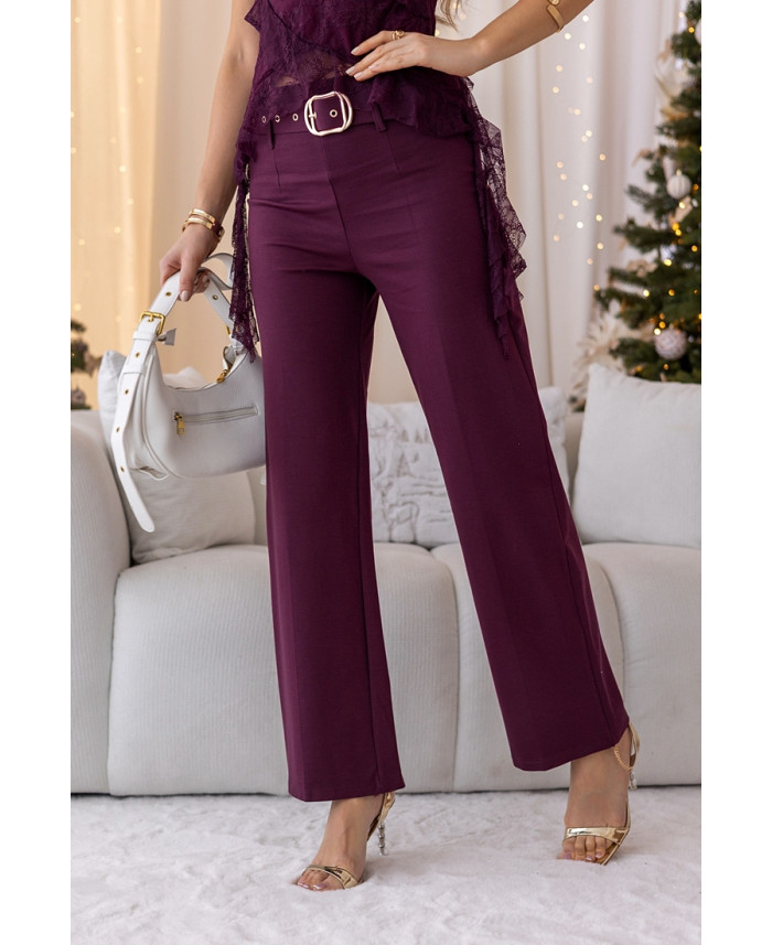 Spodnie Dell Bordowe