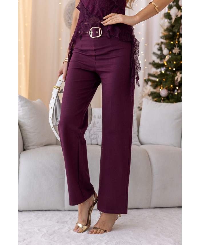 Spodnie Dell Bordowe