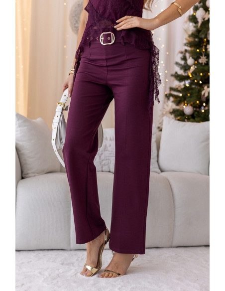 Spodnie Dell Bordowe