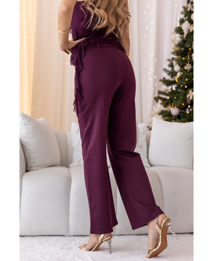 Spodnie Dell Bordowe