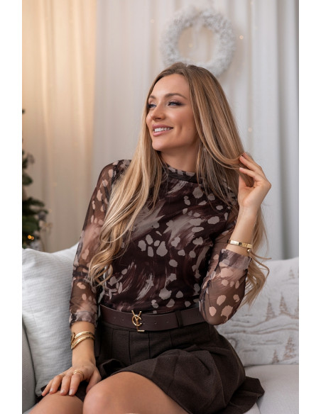 Bluzka Dinna Brązowa