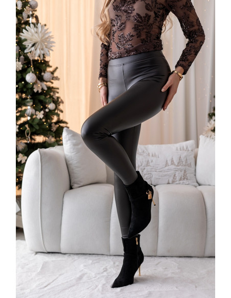 Leginsy EkoSkay Classic Brązowe