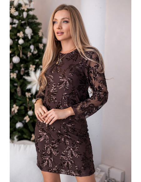 Sukienka Focca Brązowa
